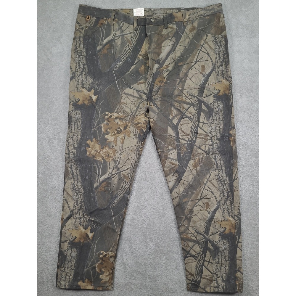 VTG Wrangler Rugged Wear Mens 50x32 Realtree Hardwoods Camo Relaxed Fit Pants